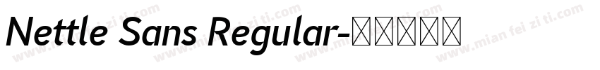 Nettle Sans Regular字体转换